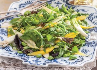 Broad Bean and Green Onion Salad