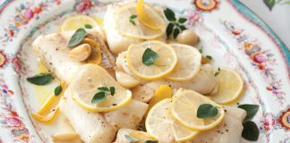 Olive-Oil- and Lemon-Poached Cod