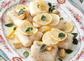 Olive-Oil- and Lemon-Poached Cod