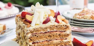 Plum Dacquoise