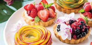Miniature Coconut Cream–Macadamia Nut Tarts