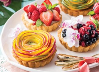 Miniature Coconut Cream–Macadamia Nut Tarts