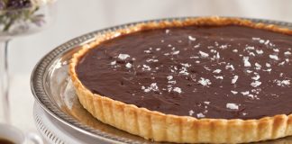 Chocolate-and-Salted-Coffee Caramel Tart