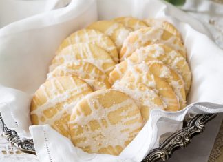 Brandied Sugar Cookies with Sparkling Glaze