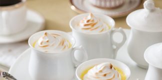 Eggnog Pots de Crème with Toasted Meringue