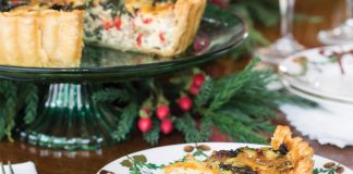 Sausage, Kale, and Roasted Red Pepper Tart