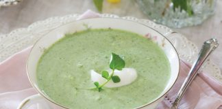 Watercress Bisque with Crème Fraîche - Victoria