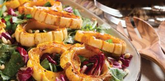 Spiced Roasted Squash–and–Fall Greens Salad