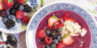 Four-Berry Smoothie Bowl
