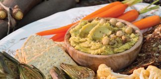 Roasted Cauliflower and Artichoke Hummus