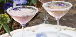 Violet Champagne Cocktail