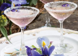 Violet Champagne Cocktail