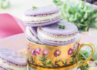 Blackberry-Thyme Macarons