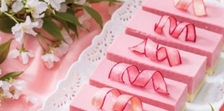 Rhubarb Mousse Cake