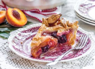 Peach-Blackberry Pie