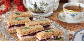Turkey Finger Sandwiches with Cranberry Sage Aioli