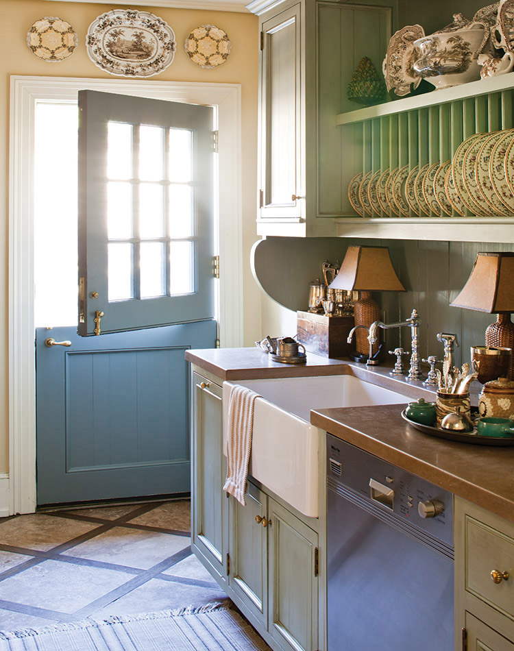 Like a pristine cottage—quaint and functional but lovely in every way—this kitchen offers French charm in abundance.