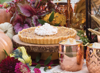 Fall Baking Preview: Walnut, Bourbon, and Salted Caramel Tart.