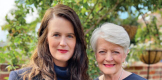 Authors Sarah Clarkson, left, and Sally Clarkson, right, join Victoria as the 2023 Writers-in-Residence.
