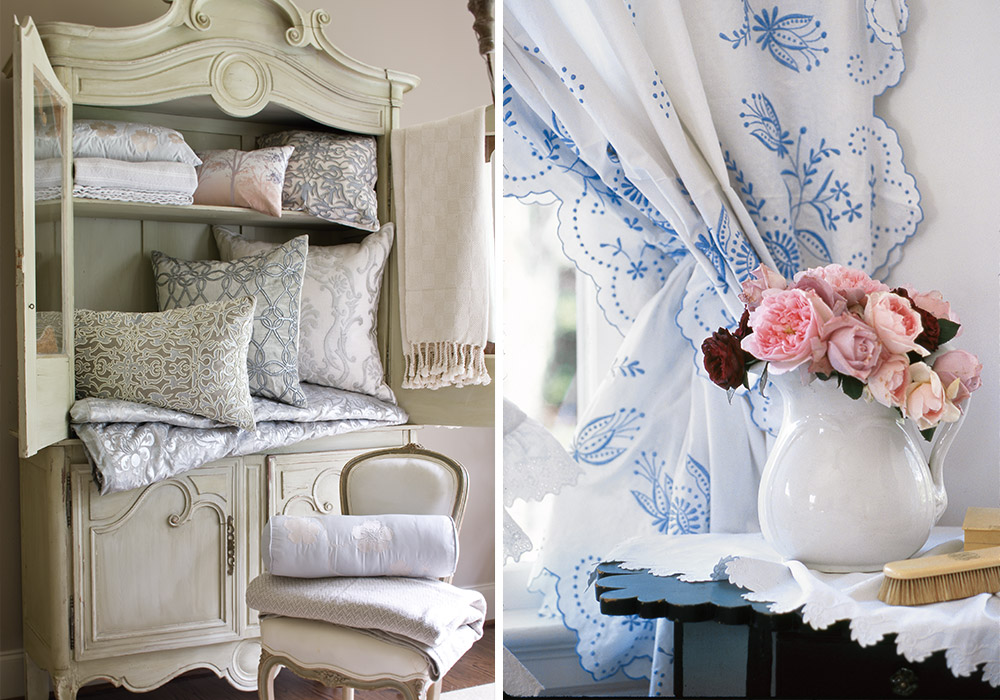 Supple linens and small details turn rooms into sanctuaries.