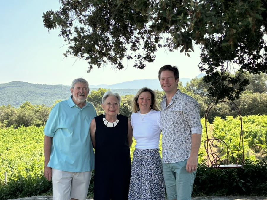 Patricia and Walter Wells with Susannah and Hugh Cameron.