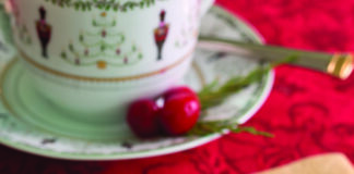 Butterscotch Meringue Tartlet on a plate.
