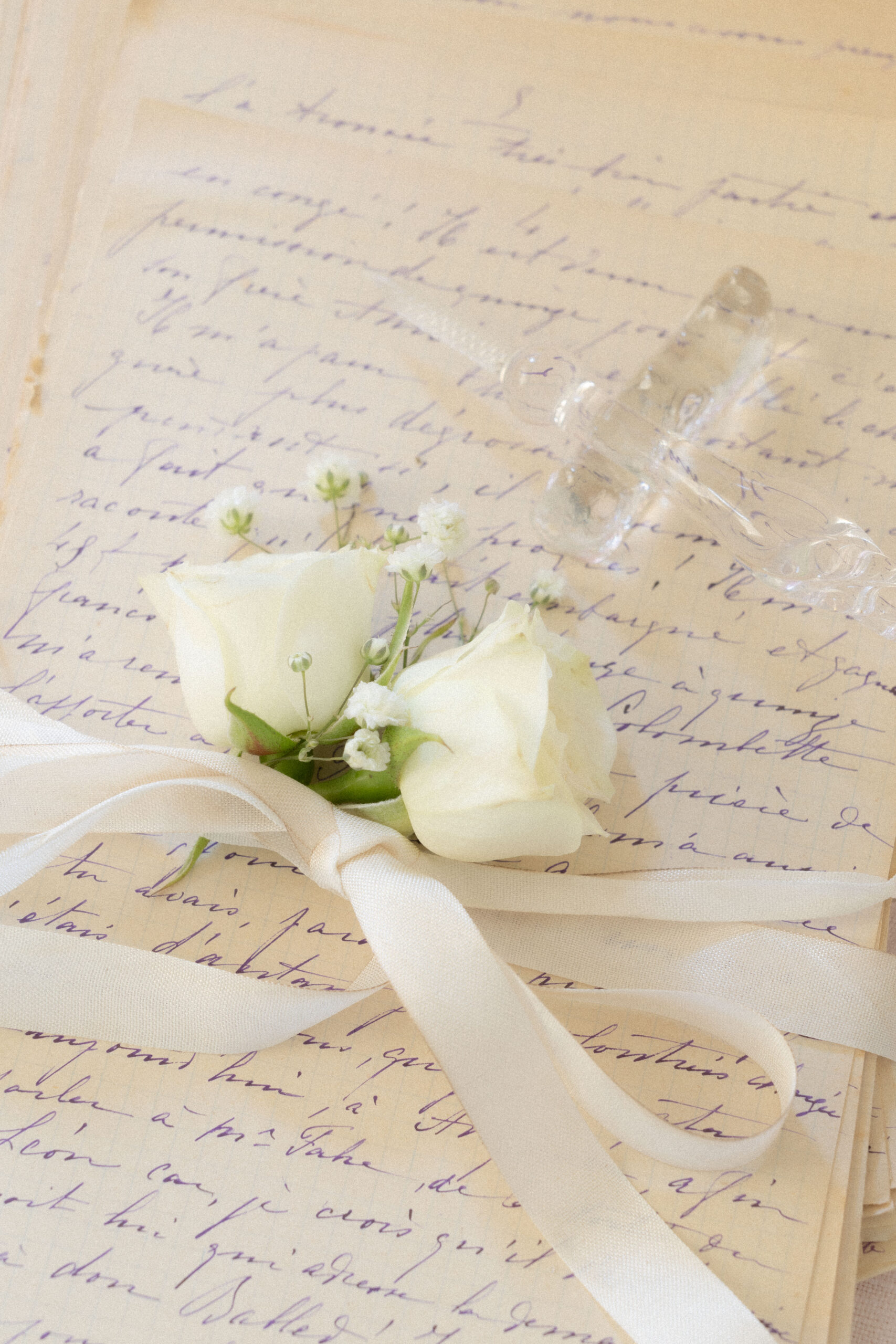These French love letters were penned in purple, symbolizing inspiration and mystery.
