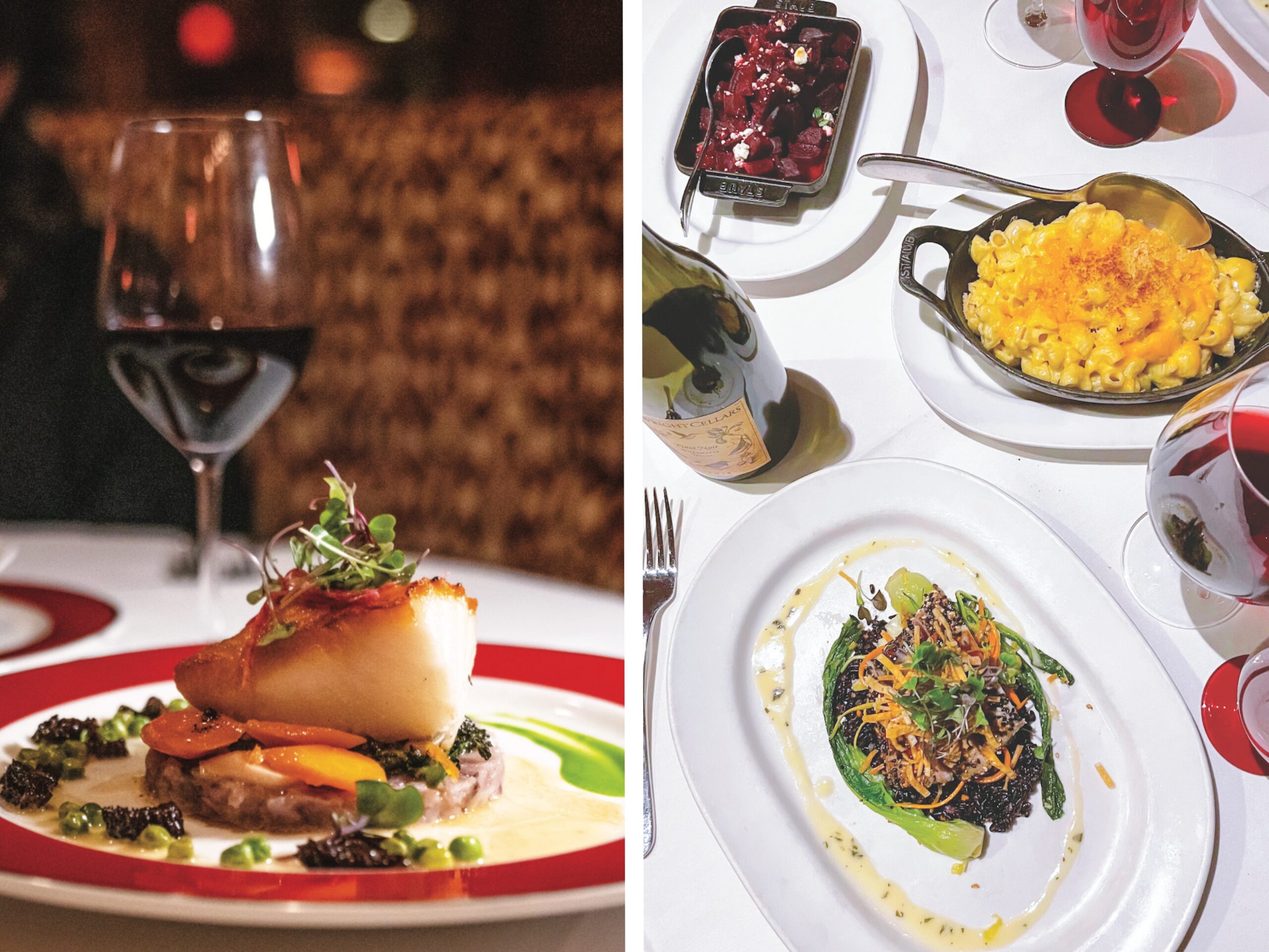 Food offerings at the Greenbrier restaurants.