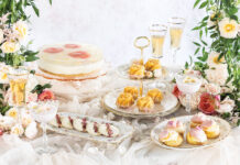 The queen of the garden lends her feminine character to this petal-perfect party, delighting the senses with beauty and fragrance.