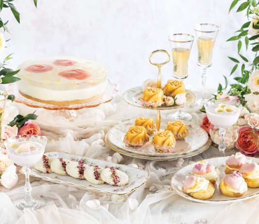 The queen of the garden lends her feminine character to this petal-perfect party, delighting the senses with beauty and fragrance.