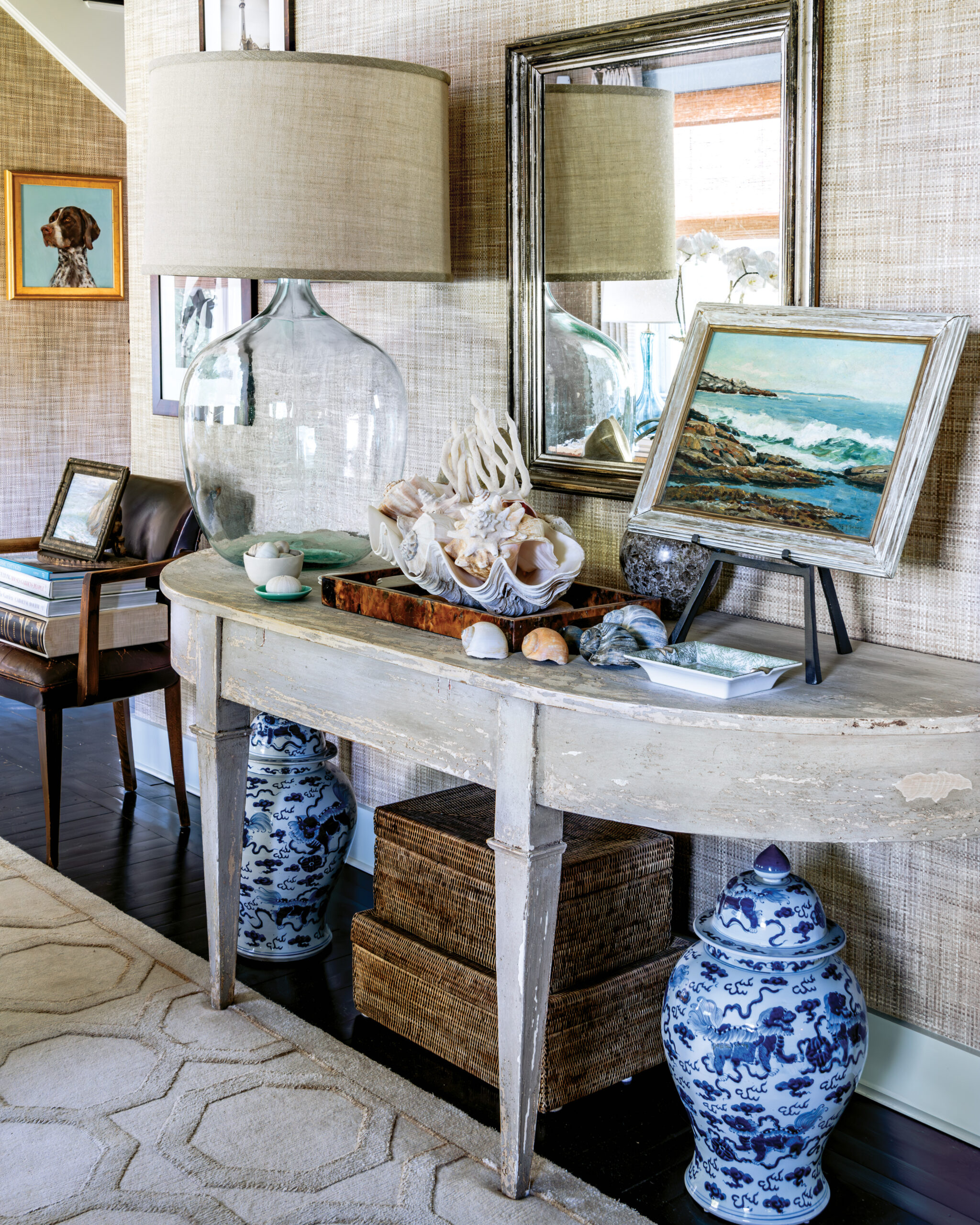 Coastal themed entryway