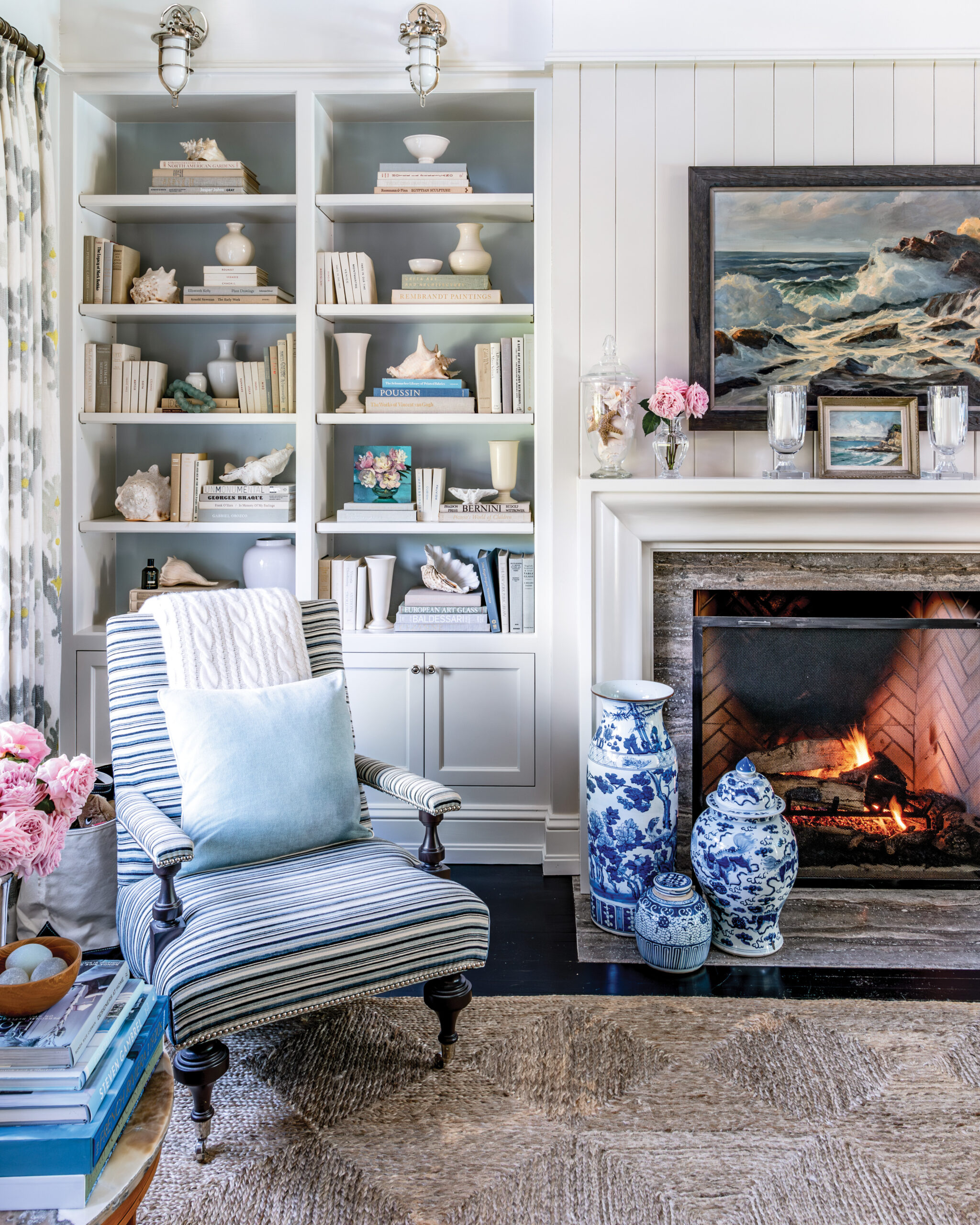 Coastal style living room