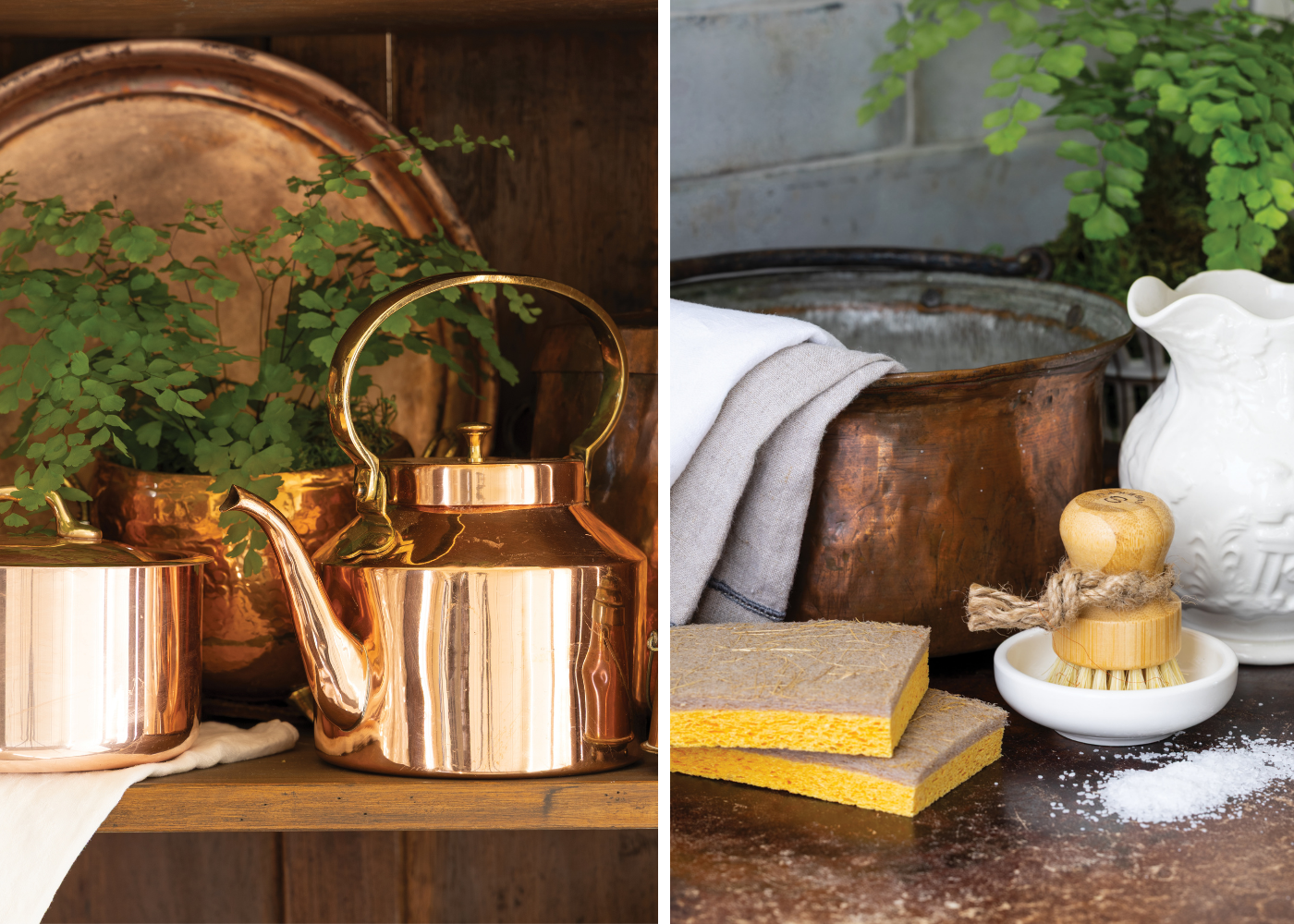 Copper kettle and copper cleaning products