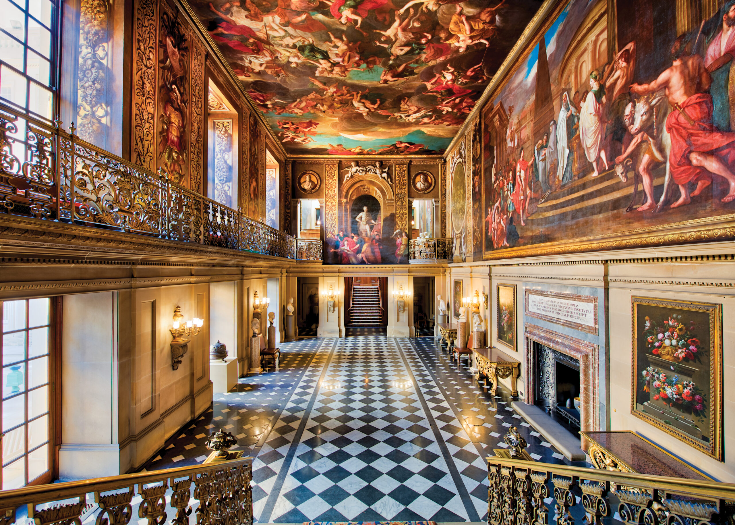 Painted hall in Chatsworth