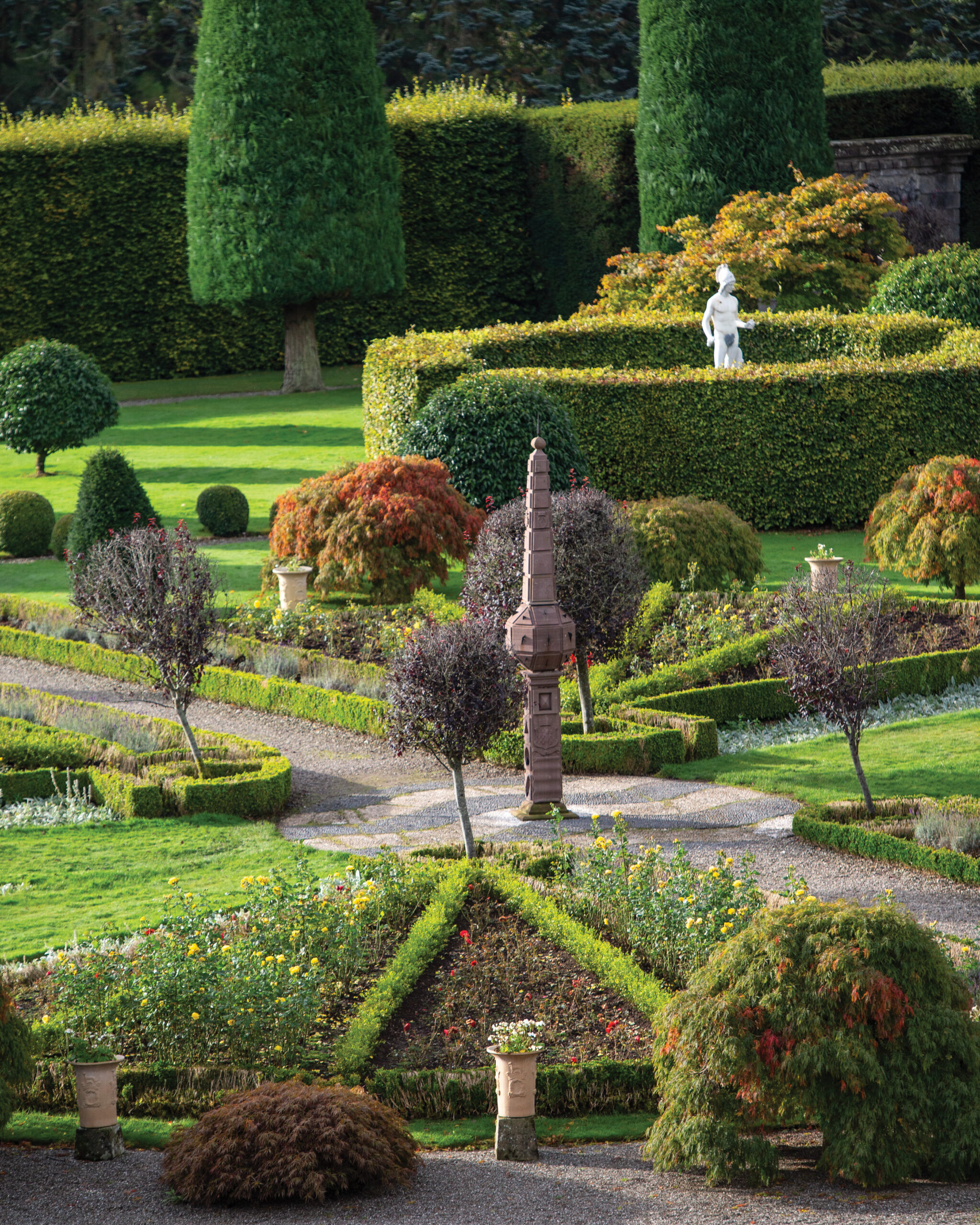 Garden at Drummond Castle