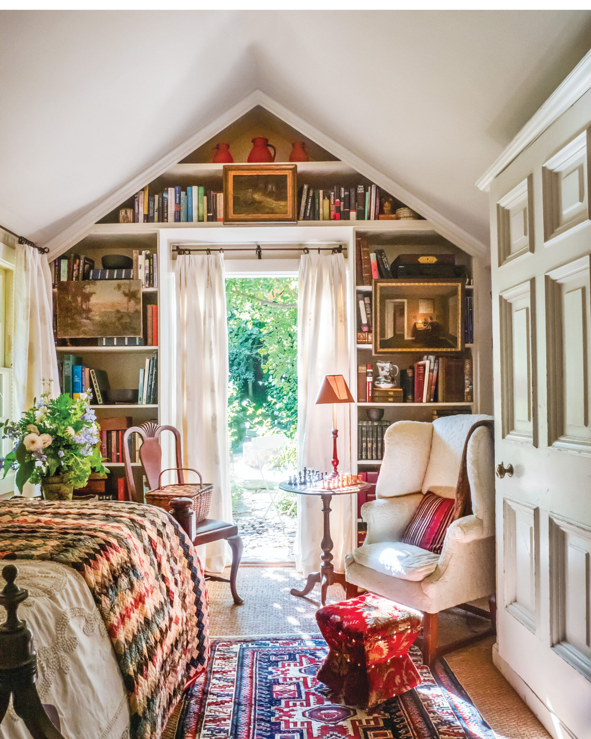 Colorful cottage nook