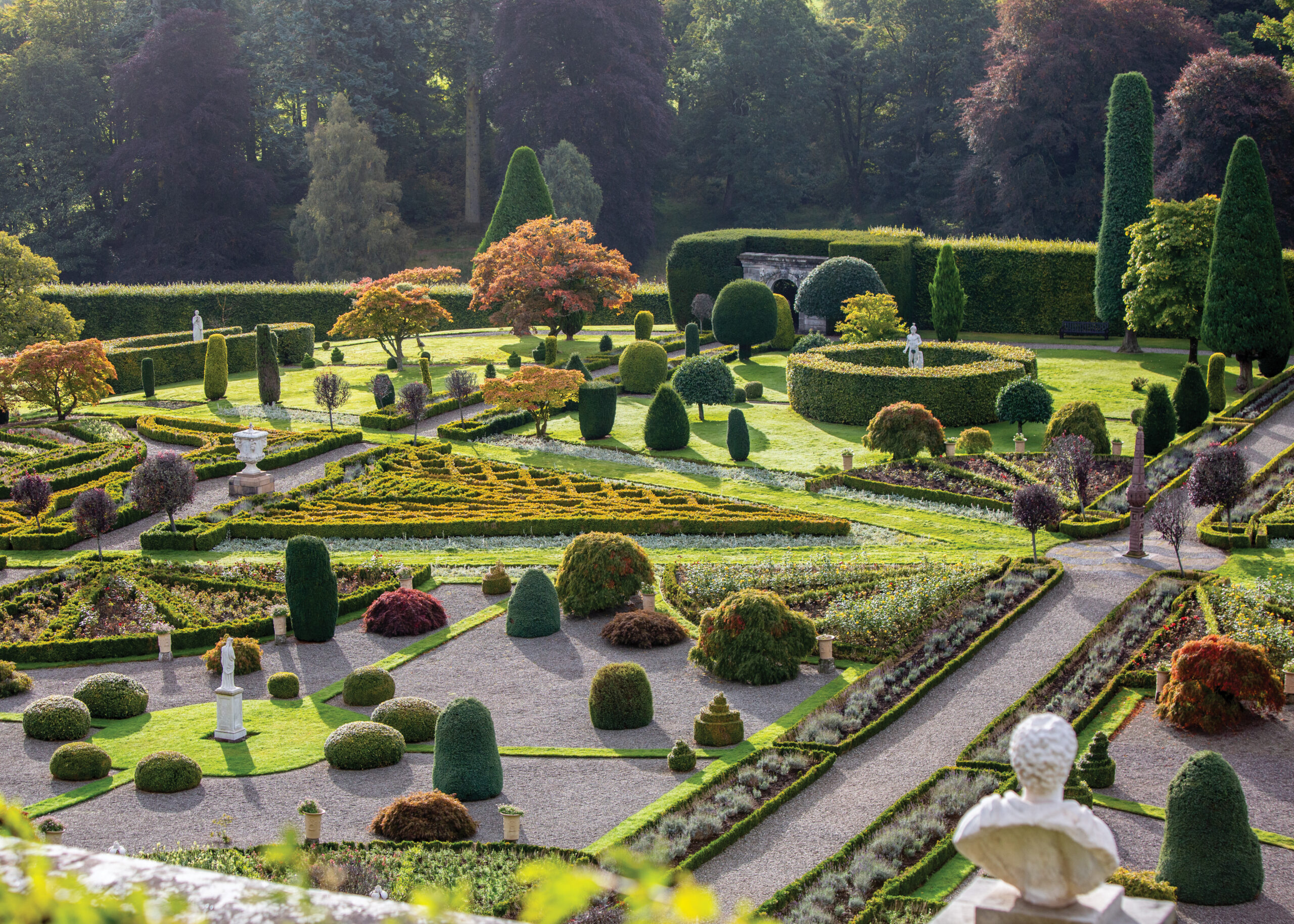 Castle gardens scene 