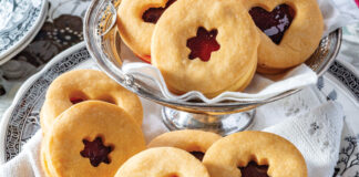 Custard Cremes with jam