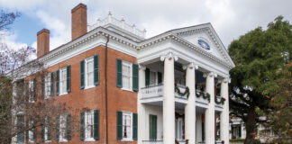 Exterior of Choctaw Hall in Natchez