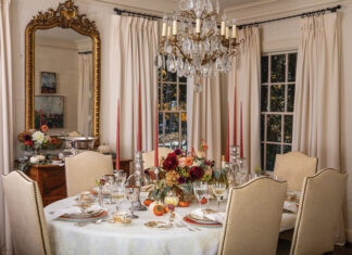 Thanksgiving table setting