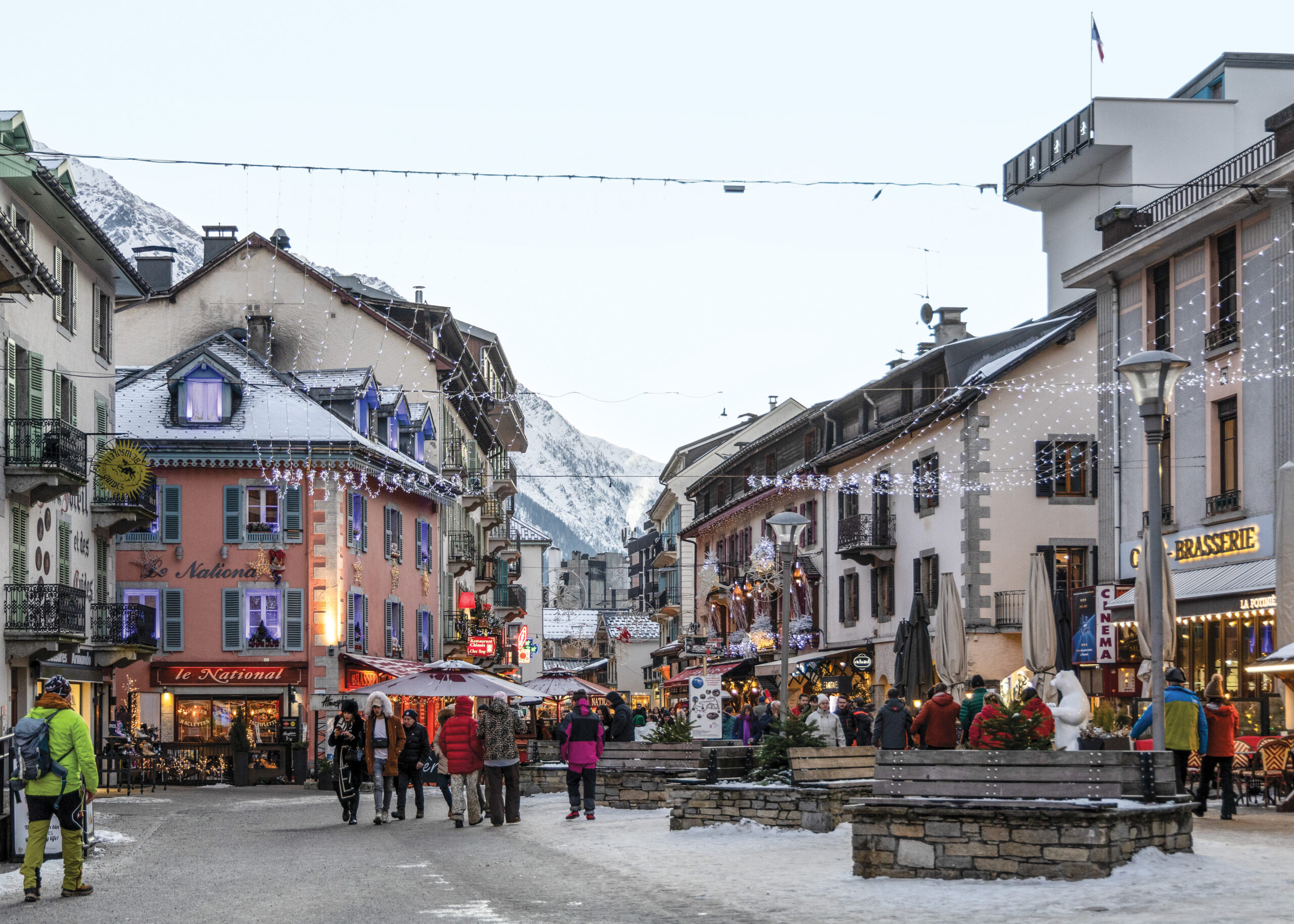 Chamonix town scene 