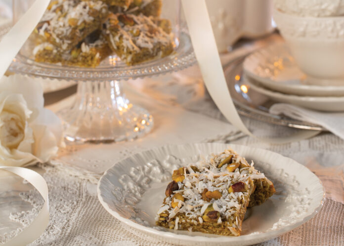 Orange-Pistachio Oat Squares