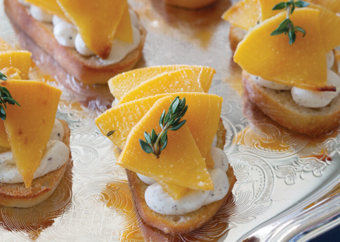 Roasted Rutabaga Crostinis